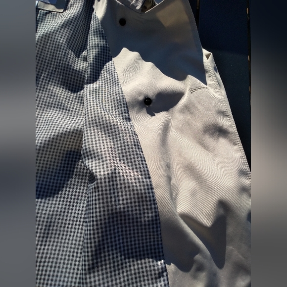 BCBGeneration Beige Double Breasted Jacket, Size Large, Fluttery Cuffs - Picture 10 of 15